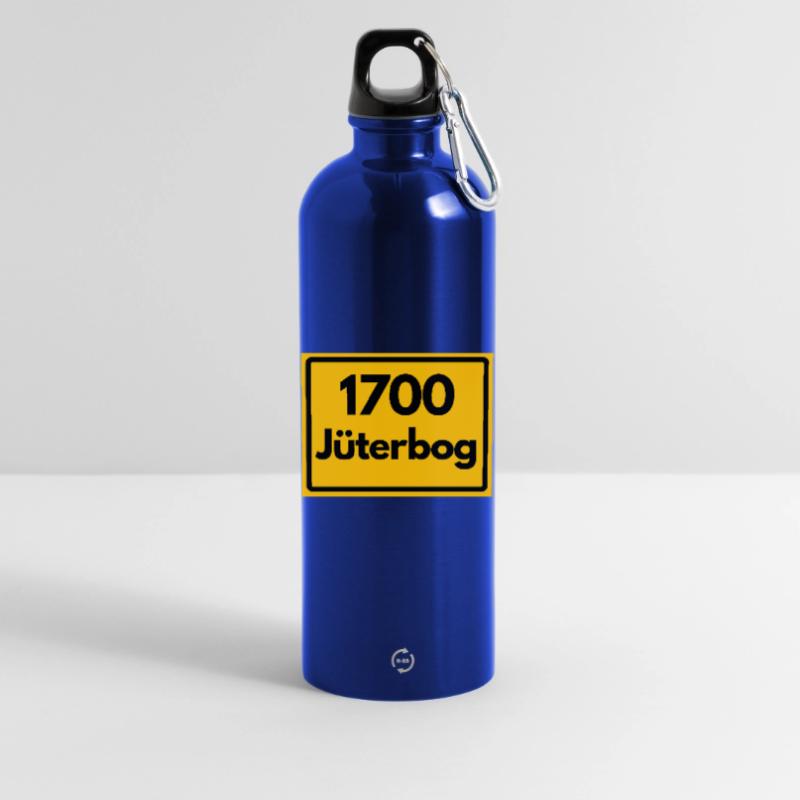 OLD POSTCODE POSTCODE RETRO 1700 JÜTERBOG HEIMAT Water Bottle with carabiner 750 ml