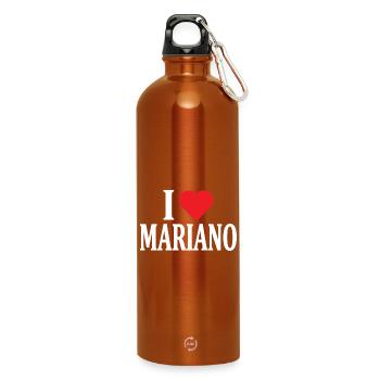 t-shirt J’aime Mariano t-shirt idée cadeau - Gourde en inox avec mousqueton 750 ml - orange - Devant