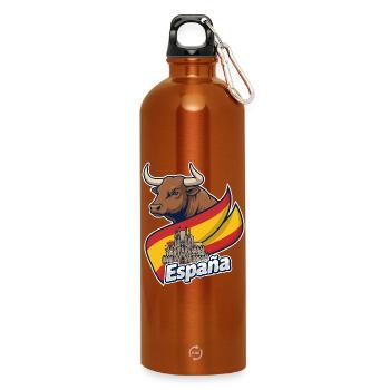 Toro Español con Barcelona - Trinkflasche mit Karabiner 750 ml - Orange - Vorne