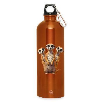 Erdmannchen - Gourde en inox avec mousqueton 750 ml - orange - Devant