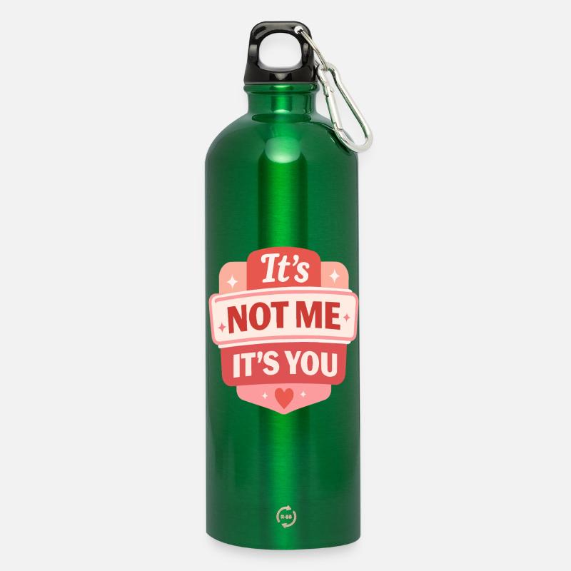 Ich bin es nicht, sondern dein Retro-Abzeichen - Trinkflasche mit Karabiner 750 ml - Kelly Green