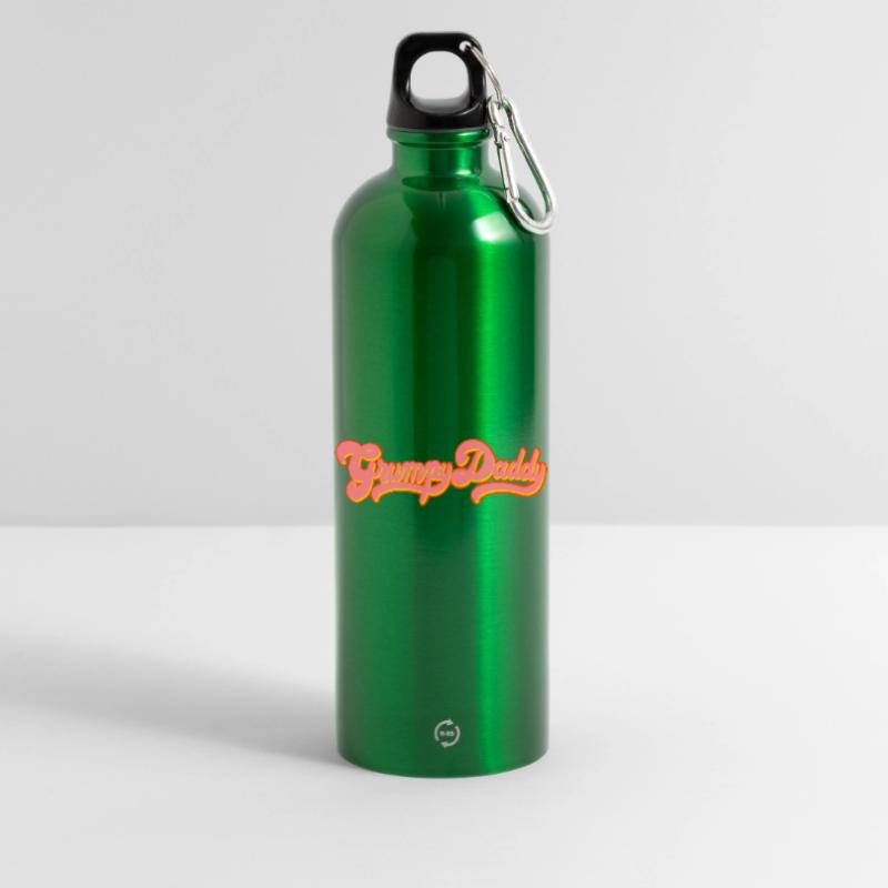 Grumpy Daddy Retro Script - Farbe "Exploitation" Trinkflasche mit Karabiner 750 ml