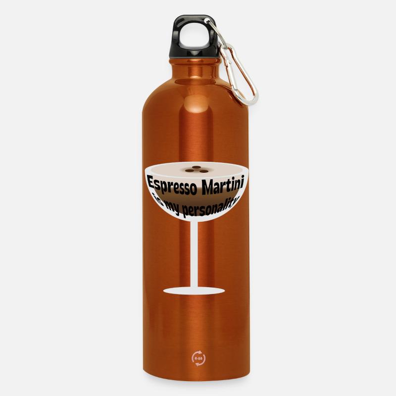Espresso Martini - Trinkflasche mit Karabiner 750 ml - Orange