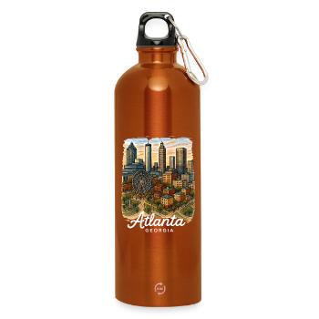 Atlanta Georgia - Trinkflasche mit Karabiner 750 ml - Orange - Vorne