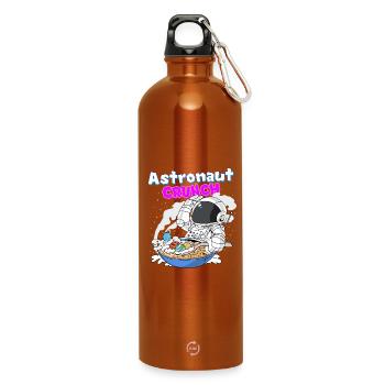 Astronaut Crunch Breakfast Cornflakes Cereal - Water Bottle with carabiner 750 ml - burnt orange - Front