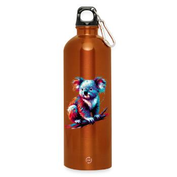 Koala - Water Bottle with carabiner 750 ml - burnt orange - Front
