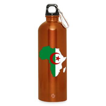 Algerien_Flagge_Afrika - Gourde en inox avec mousqueton 750 ml - orange - Devant