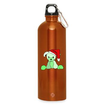 Weihnachtshund Chien de Noël - Gourde en inox avec mousqueton 750 ml - orange - Devant