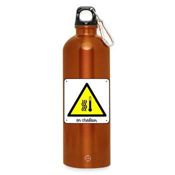 Heat - Water Bottle with carabiner 750 ml - burnt orange - Front