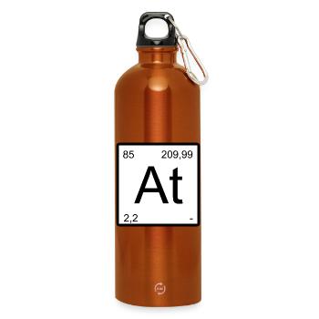 Astat-Elementtile Print - Trinkflasche mit Karabiner 750 ml - Orange - Vorne