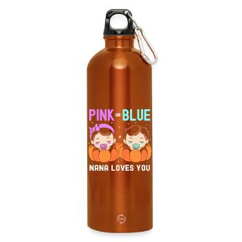 Halloween Gender Reveal - Trinkflasche mit Karabiner 750 ml - Orange - Vorne