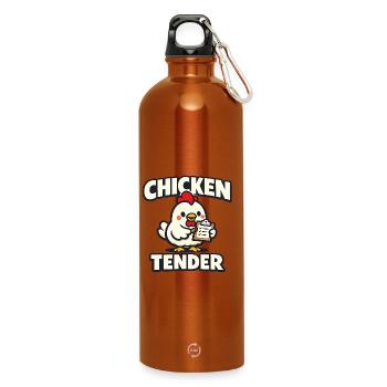Tender de poulet - Gourde en inox avec mousqueton 750 ml - orange - Devant