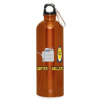 Copy and paste - Water Bottle with carabiner 750 ml - burnt orange - Front