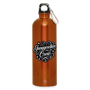 Junggesellen Crew - Trinkflasche mit Karabiner 750 ml - Orange - Vorne