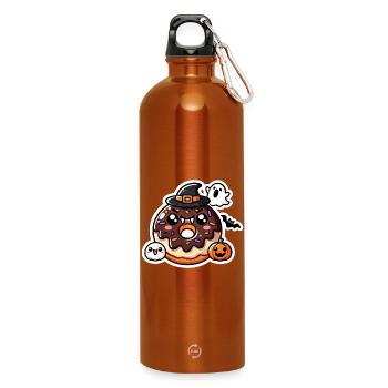 Halloween Donut - Trinkflasche mit Karabiner 750 ml - Orange - Vorne