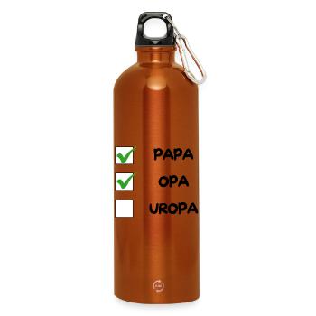 Liste de contrôle OPA - Gourde en inox avec mousqueton 750 ml - orange - Devant