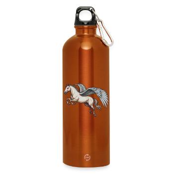 PEGASUS - animals - Water Bottle with carabiner 750 ml - burnt orange - Front