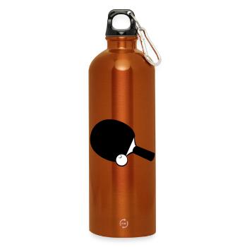 Raquettes de tennis de table - Gourde en inox avec mousqueton 750 ml - orange - Devant