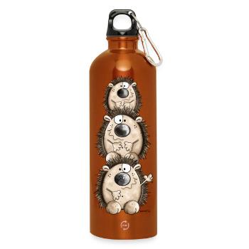 Igel Turm - Trinkflasche mit Karabiner 750 ml - Orange - Vorne