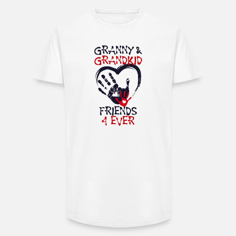 Enkelkind Großmutter Oma Statement Seniorin - Long Fit Männer T-Shirt - Weiß