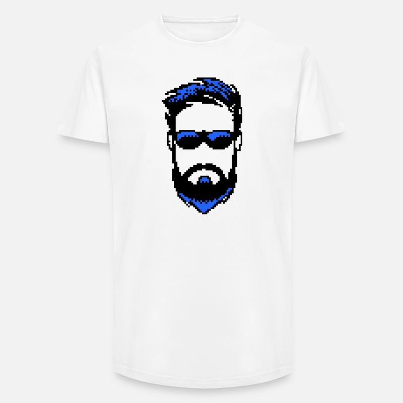 Bartträger Männlichkeit Bart ziegenbart - Long Fit Männer T-Shirt - Weiß