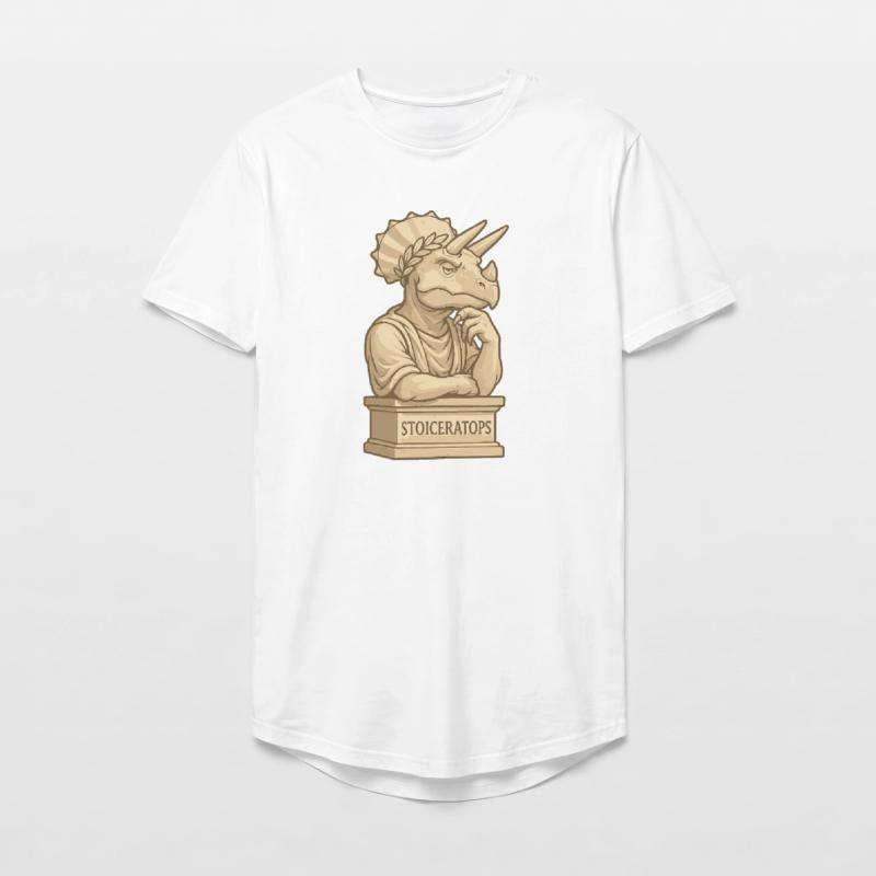 Stoiceratops Long Fit Men's T-Shirt