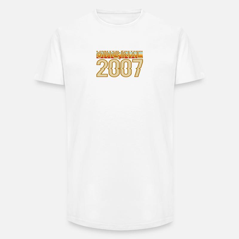 Original 2007 Retro Gold - Long Fit Men's T-Shirt - white