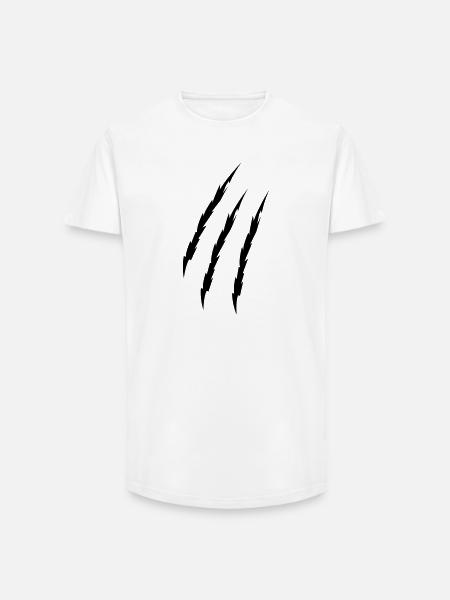 griffe - T-shirt coupe longue homme - blanc