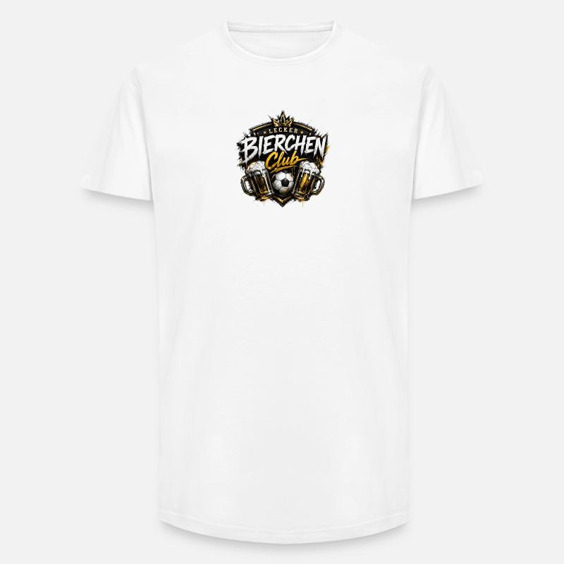 Lecker Bierchen Club - Long Fit Männer T-Shirt - Weiß