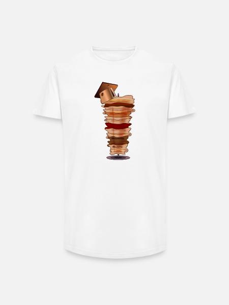 DÖNER KEBAB GRADUATION STUDIES - Long Fit Men's T-Shirt - white