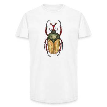 Großer Hirsch - Riesenhirschkäfer - Long Fit Männer T-Shirt - Weiß - Vorne - AI Model Male 185 light (185cm)