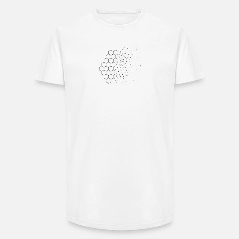Entropy Drift – Physik Design - Long Fit Männer T-Shirt - Weiß