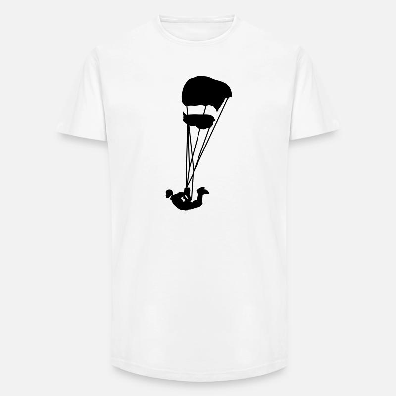 Swooping - Long Fit Männer T-Shirt - Weiß