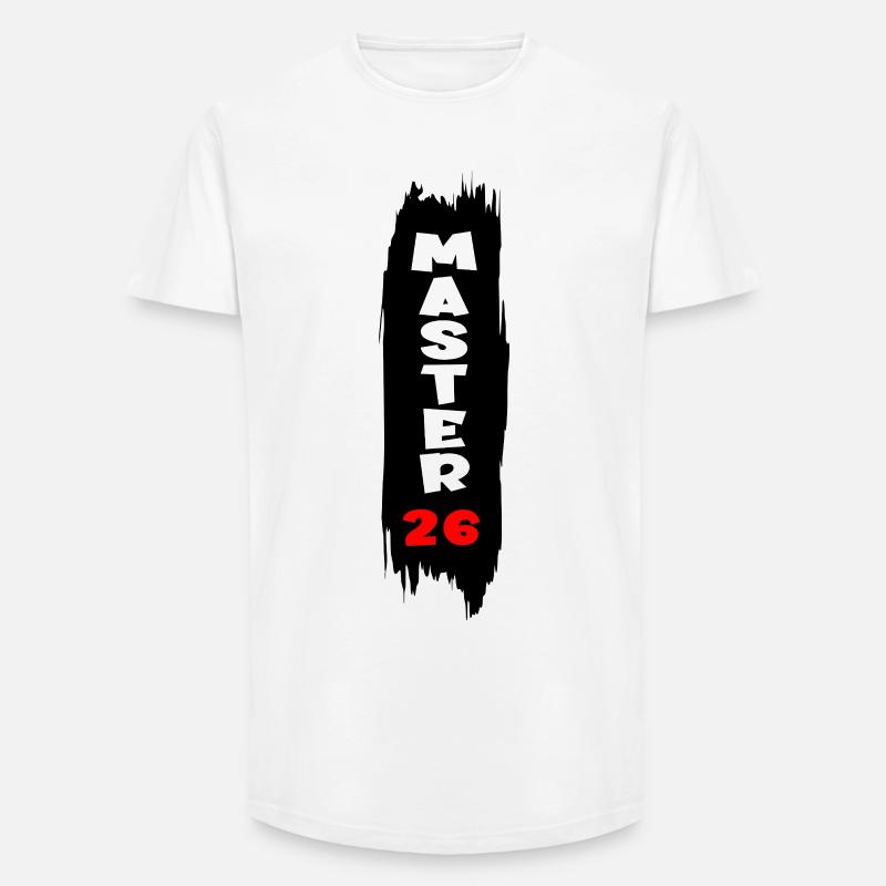 Master 2026 - T-shirt coupe longue homme - blanc