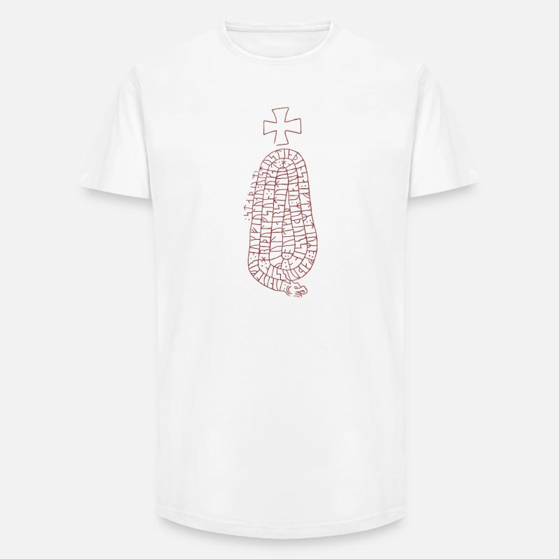 RUNSTEN, JÄRVSÖ - Long Fit Männer T-Shirt - Weiß