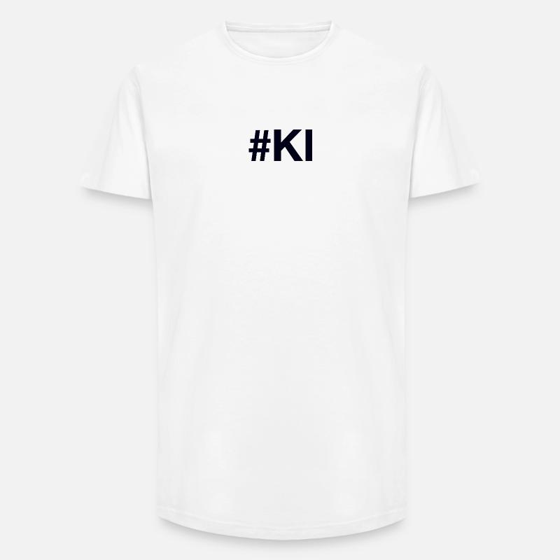 KI künstliche Intelligenz Artificial Intelligence - Long Fit Männer T-Shirt - Weiß