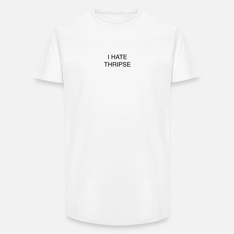 I HATE THRIPSE - Long Fit Männer T-Shirt - Weiß