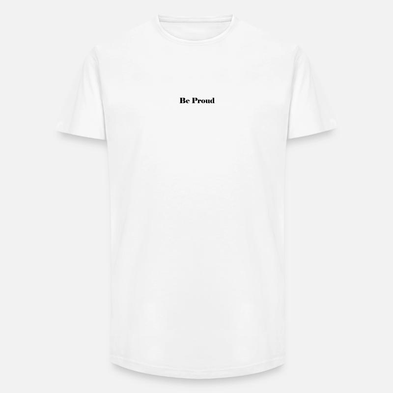 Basic Beproud - Long Fit Men's T-Shirt - white