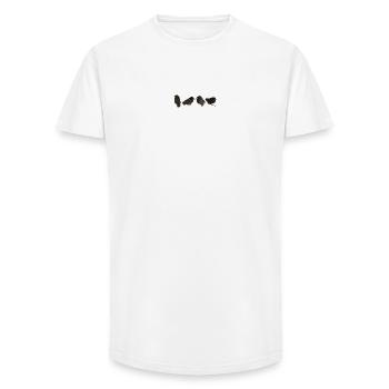Hausrotschwänzchen Ästlinge - Long Fit Männer T-Shirt - Weiß - Vorne - AI Model Male 185 light (185cm)