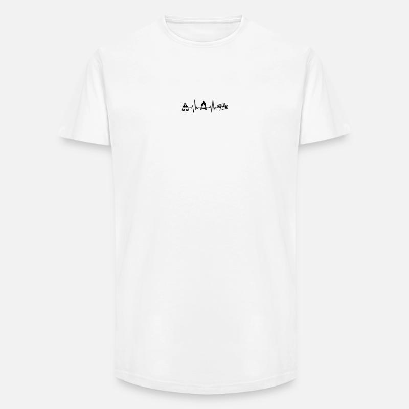 puls bier chillmal - Long Fit Männer T-Shirt - Weiß