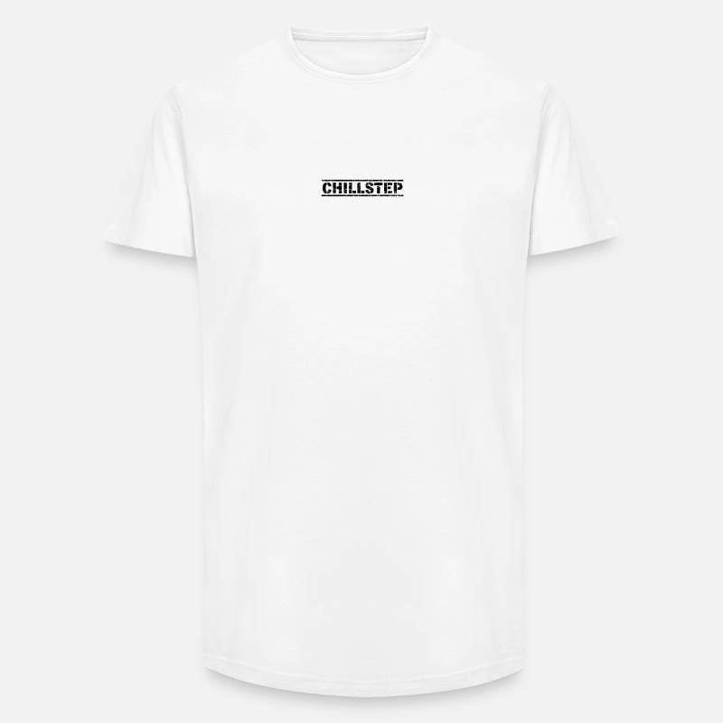 Chillstep - Long Fit Männer T-Shirt - Weiß