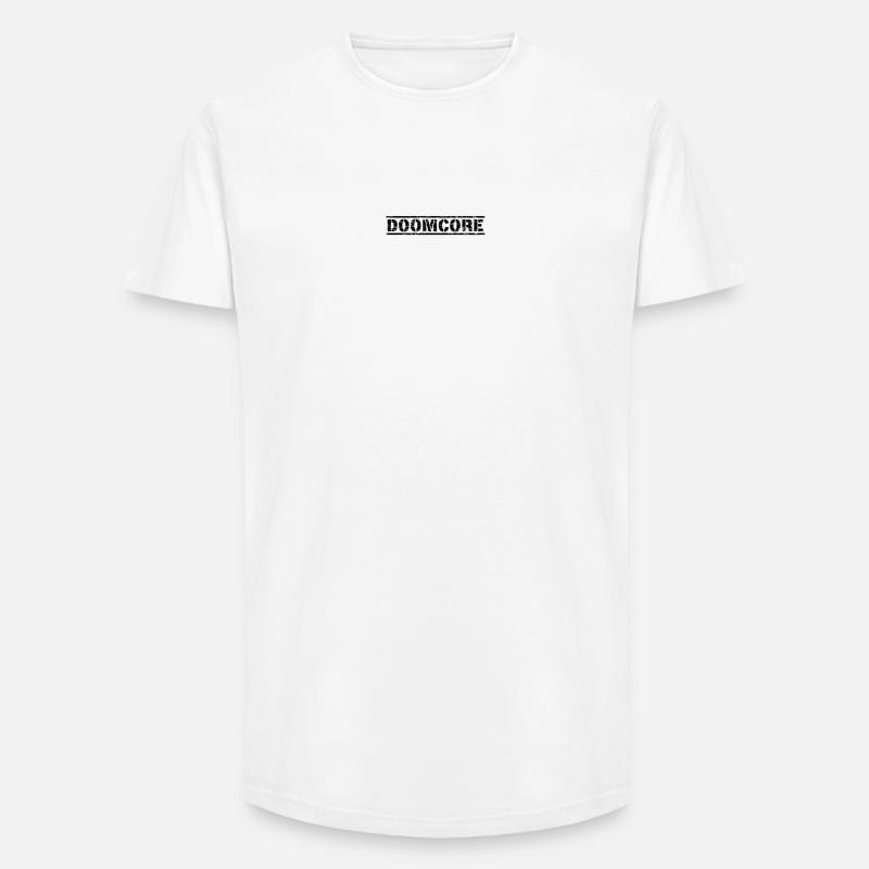 Doomcore - Long Fit Männer T-Shirt - Weiß