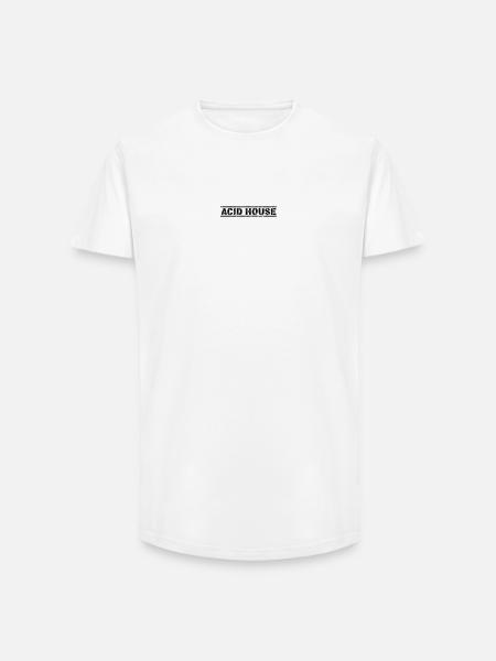 Acid House - Long Fit Men's T-Shirt - white