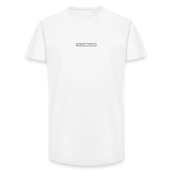 Es eskaliert eh! - Long Fit Männer T-Shirt - Weiß - Vorne - AI Model Male 185 light (185cm)