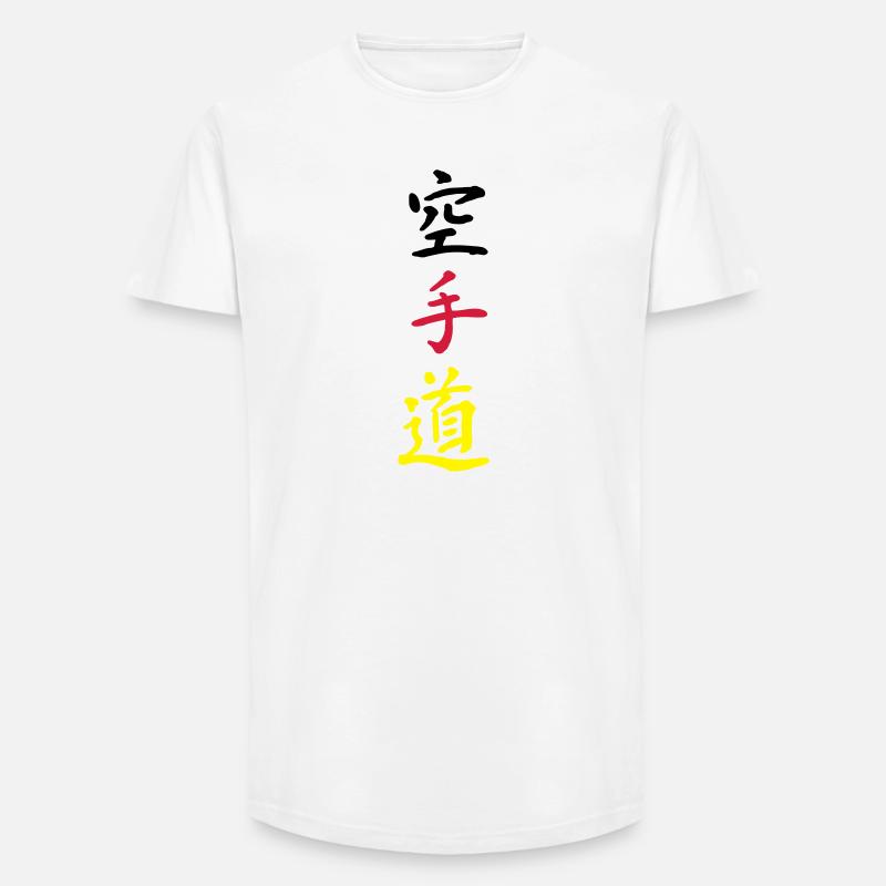 karate germany - Long Fit Männer T-Shirt - Weiß