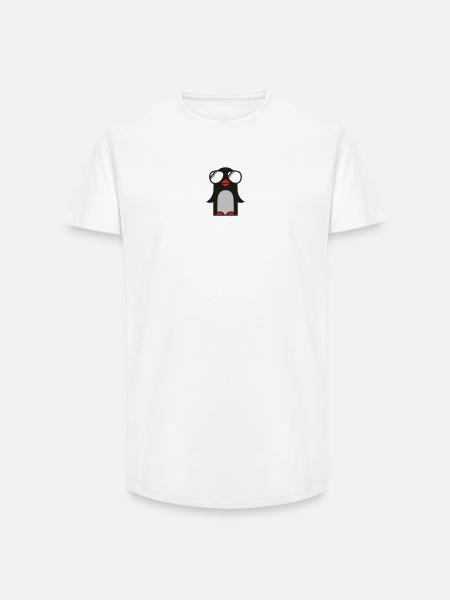 funky pinguin - Long Fit Men's T-Shirt - white