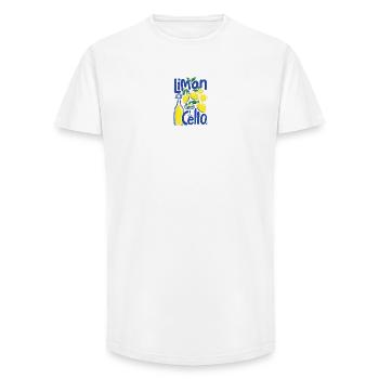 Design cool - T-shirt coupe longue homme - blanc - Devant - AI Model Male 185 light (185cm)
