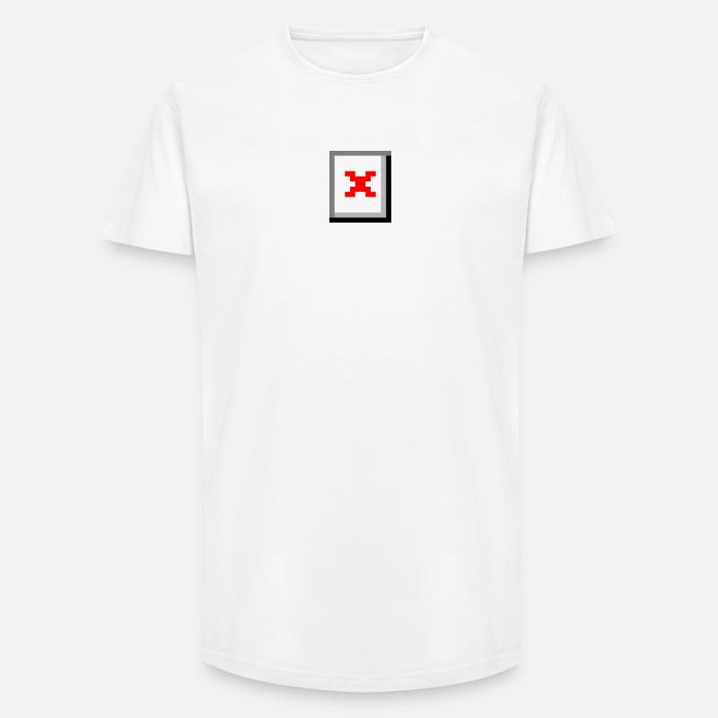 Image Not Found - Long Fit Männer T-Shirt - Weiß