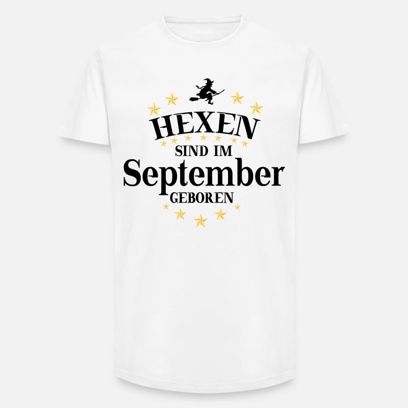 Hexen September - Long Fit Männer T-Shirt - Weiß