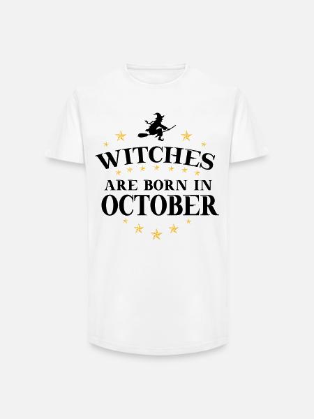 Witches October - Long Fit Men's T-Shirt - white